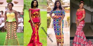 10 IMAGES: Dresses For Church Wedding – Glorious And Vibrant Kente Designs