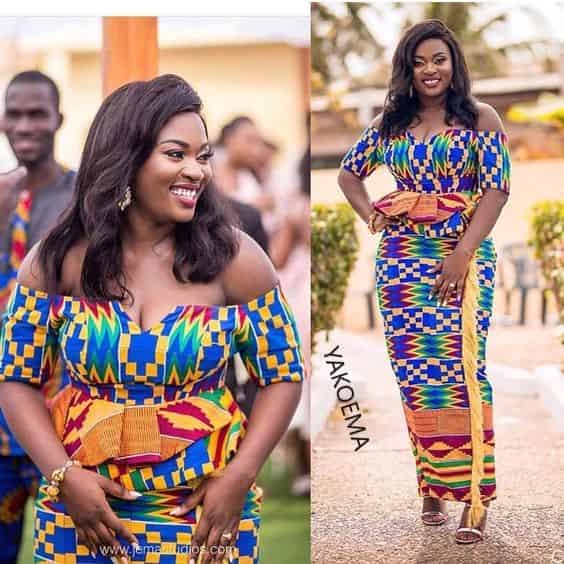 Dresses For Church Wedding - Glorious And Vibrant Kente Designs