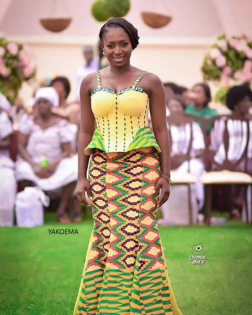 Dresses For Church Wedding - Glorious And Vibrant Kente Designs