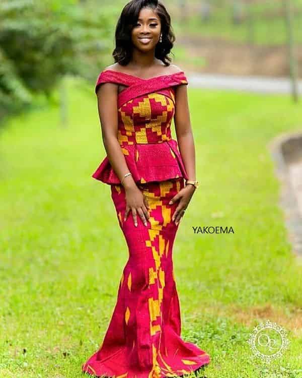 Dresses For Church Wedding - Glorious And Vibrant Kente Designs