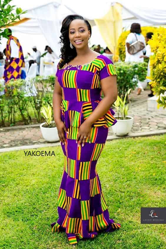 Dresses For Church Wedding - Glorious And Vibrant Kente Designs