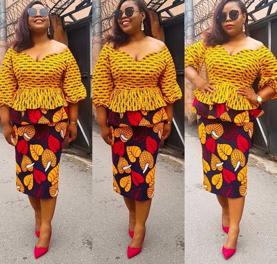 Ankara Design For Skirt And Blouse