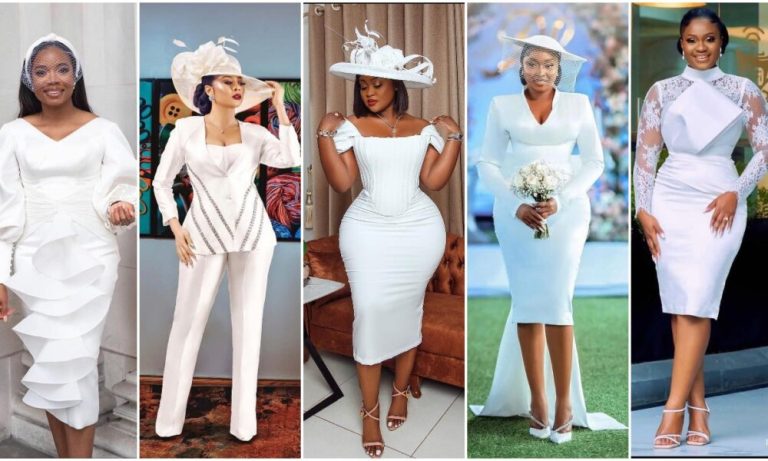 Fascinating and Stunning Pictures of Court/Civic Marriage Dresses