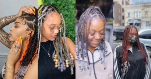 100+ Latest Box Braids Hairstyles With Beads 2023