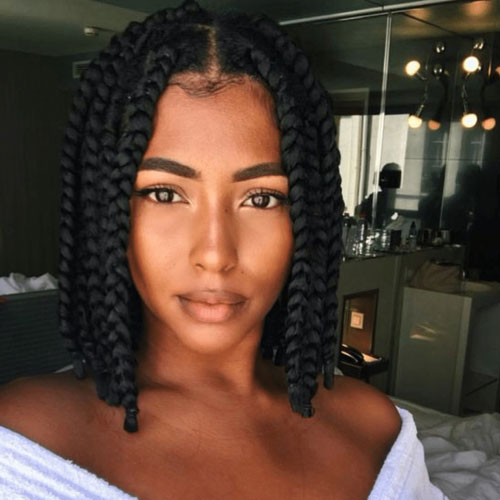 Braided Bob Hairstyle Best Braided Black Hair