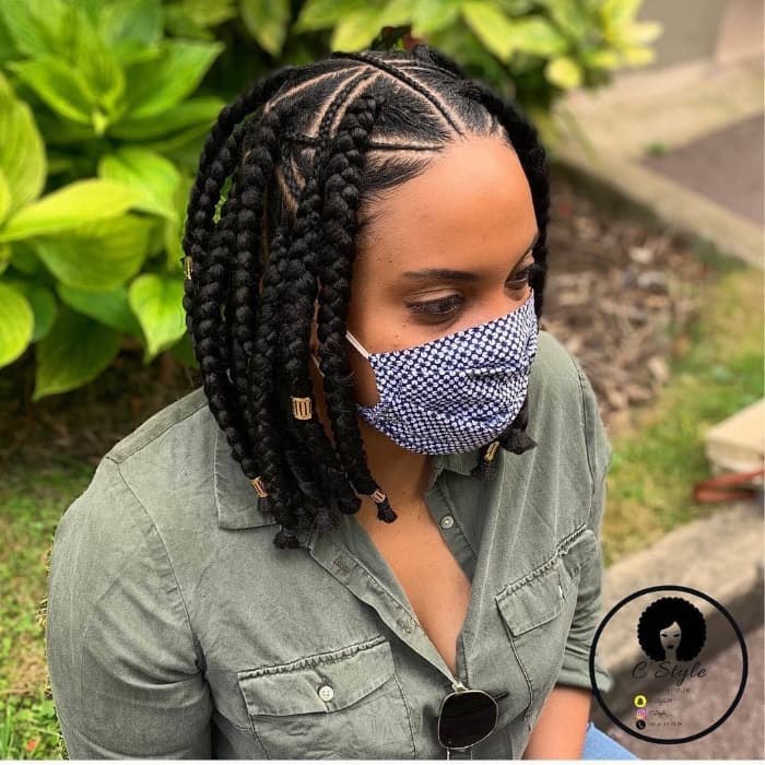 H2 Braids for Short Hair Black Girl