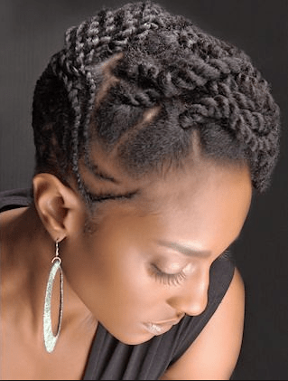 braided styles for short natural black hair