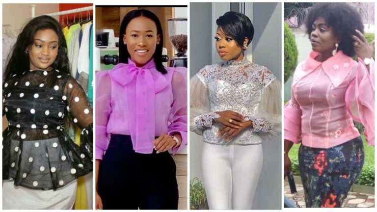 Stylish and Classy Organza Blouse Styles.