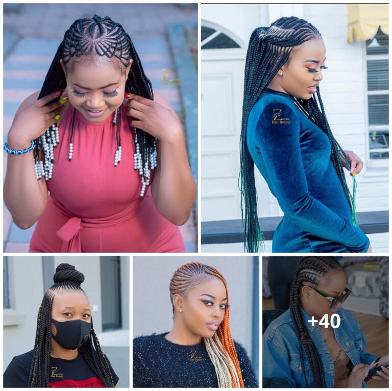 40 Latest Tail Models For Ghana Hait Braids