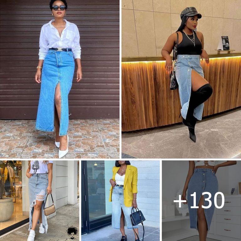130 Best Denim Skirts Outfits for Women to Wear