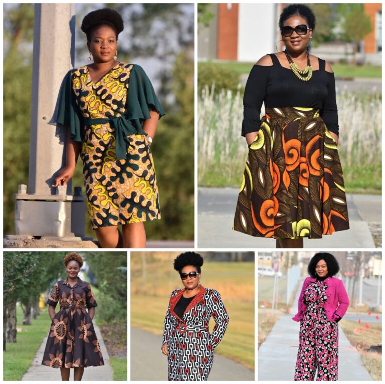 Bold African prints with vibrant patterns, offering a stylish and unique look for any occasion.