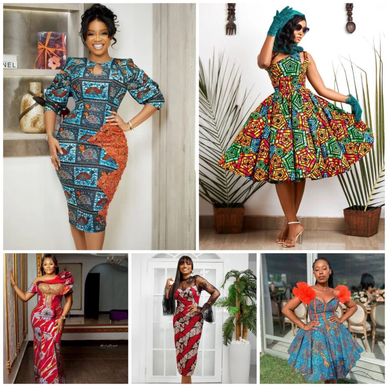 Elegant Ankara dresses with bold prints and stunning designs, perfect for any occasion.