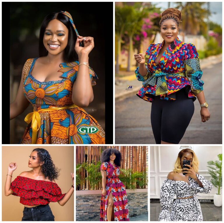 Floral Ankara Tops: Bright, Bold, and Perfect for a Statement Look This Season!