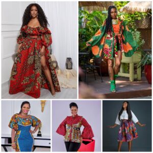 Vibrant prints and bold designs, these outfits beautifully blend traditional patterns with modern flair, perfect for standing out in style!