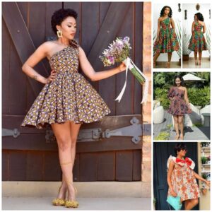 Simple Ankara dress styles for women – Short gown styles